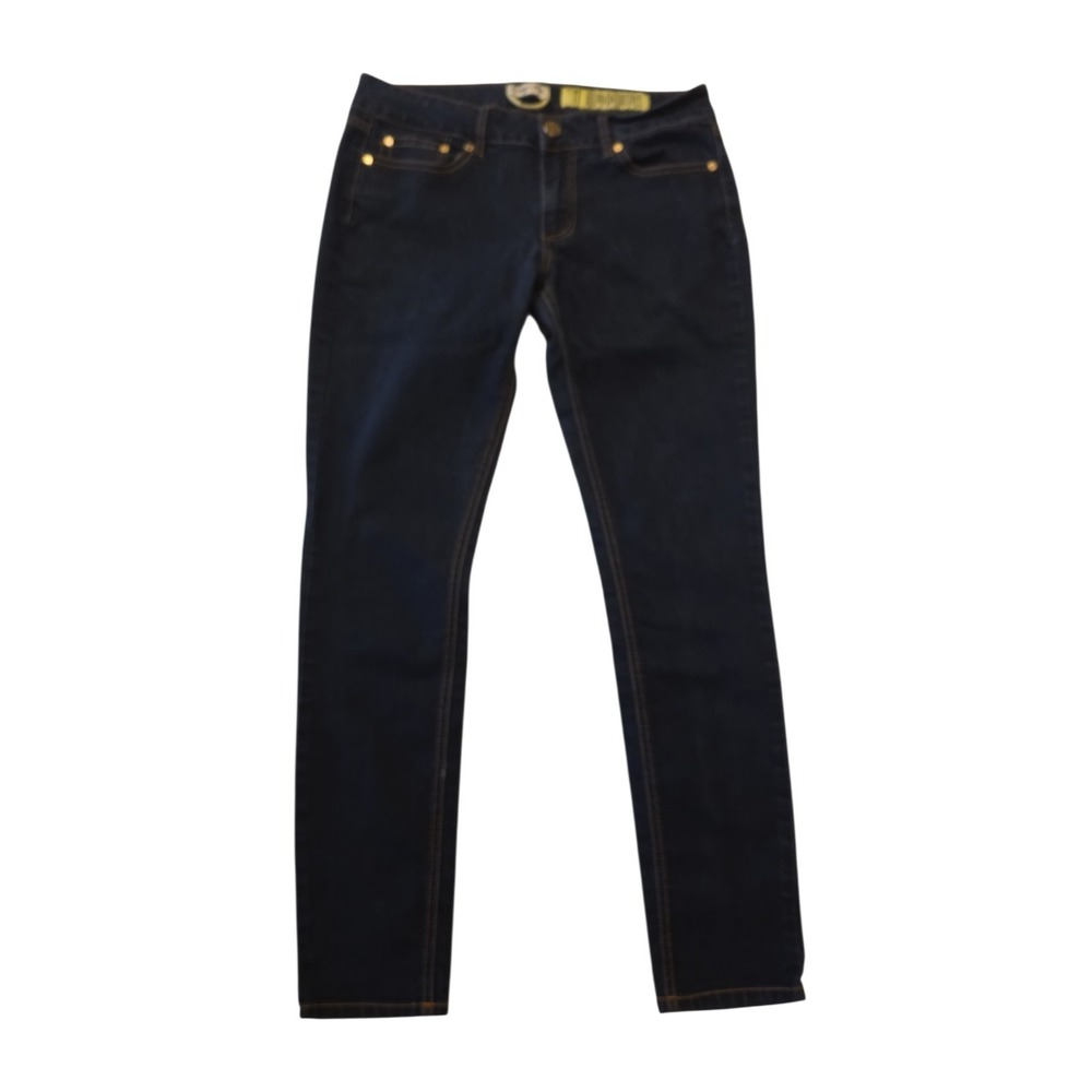 Indigo Rein Skinny Jeans Womens Size 11 Dark Wash Stretch Denim Mid Rise